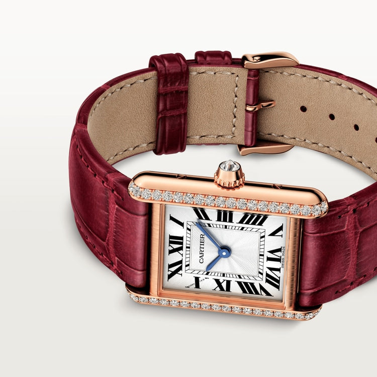 Cartier TANK LOUIS Roségold Diamanten 22mm