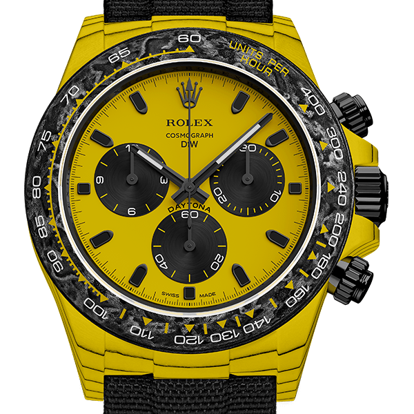 Rolex Daytona Dew Collection CarboQuartz Bumblebee Premium Super Carbon Fiber Customized Edition Cos