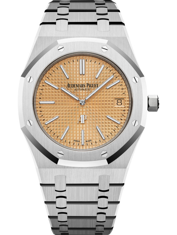 Audemars Piguet ROYAL OAK “JUMBO” EXTRA-THIN Pink Gold-toned Dial 39mm