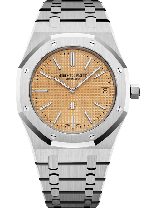 Audemars Piguet ROYAL OAK “JUMBO” EXTRA-THIN Pink Gold-toned Dial 39mm