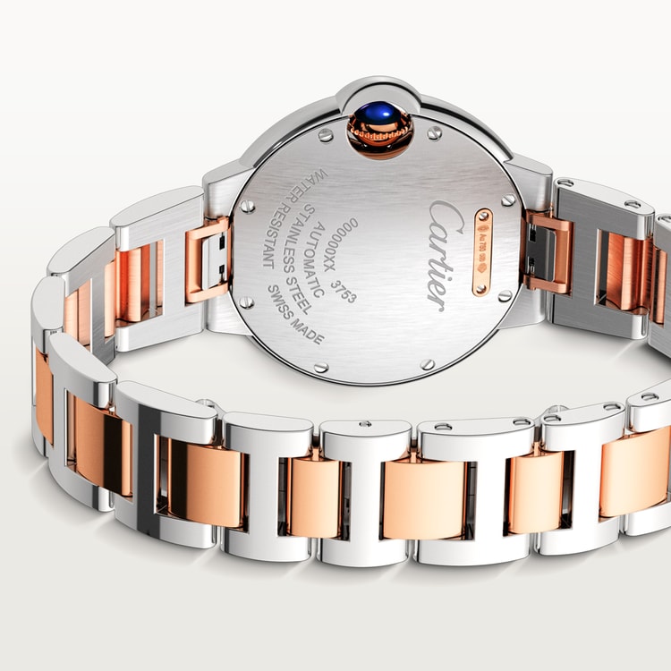 Cartier Ballon Bleu de Cartier silver guilloché dial 33 mm