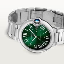 Cartier Ballon Bleu de Cartier Sunray brushed dark Grünes Zifferblatt 40 mm