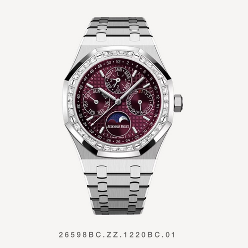 Audemars Piguet AP Royal Oak Diamanten Set Edelstahl 41mm Pink Dial