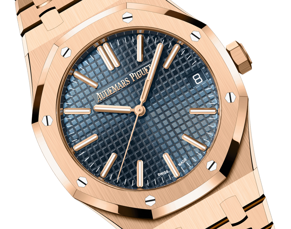 Audemars Piguet ROYAL OAK Pink Gold “Bleu nuit nuage 50” Dial 41mm