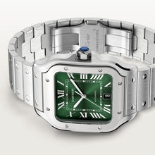 Cartier Santos de Cartier Large model Graduated Grünes Zifferblatt 39.8 mm