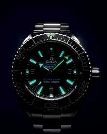 Omega Seamaster Planet Ocean 6000M 45.5 mm, O‑MEGASTEEL on O‑MEGASTEEL