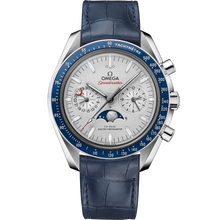 Omega Speedmaster MoonPhase 44.25 mm Platinum Lederarmband