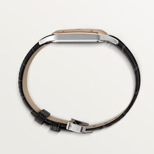 Cartier Santos-Dumont Large model Satin-brushed Silbernes Zifferblatt 43.5 mm x 31.4 mm