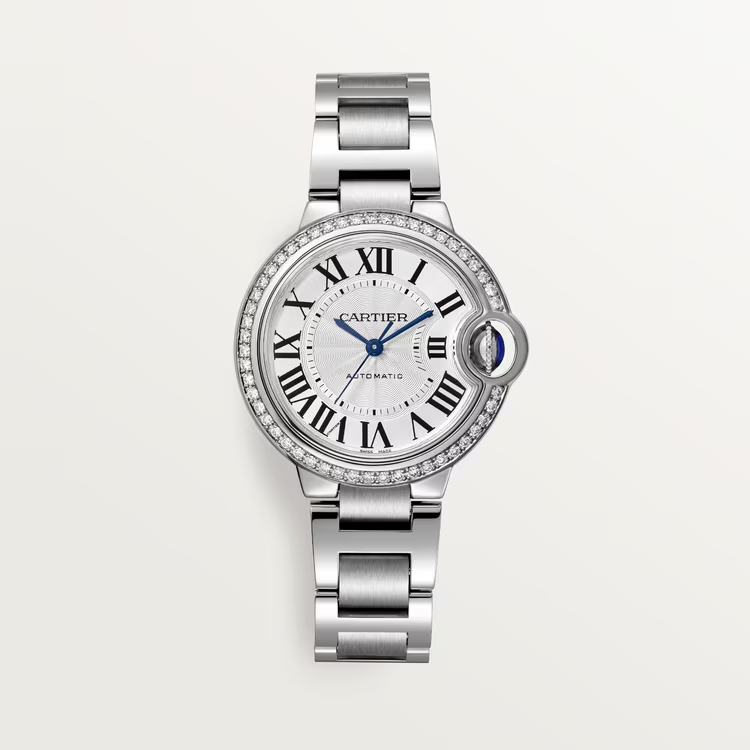 Cartier BALLON BLEU Diamanten Bezel 33mm