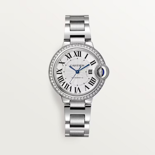 Cartier BALLON BLEU Diamanten Bezel 33mm