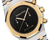 Audemars Piguet Royal Oak Schwarzes Zifferblatt Edelstahl -Bracelet