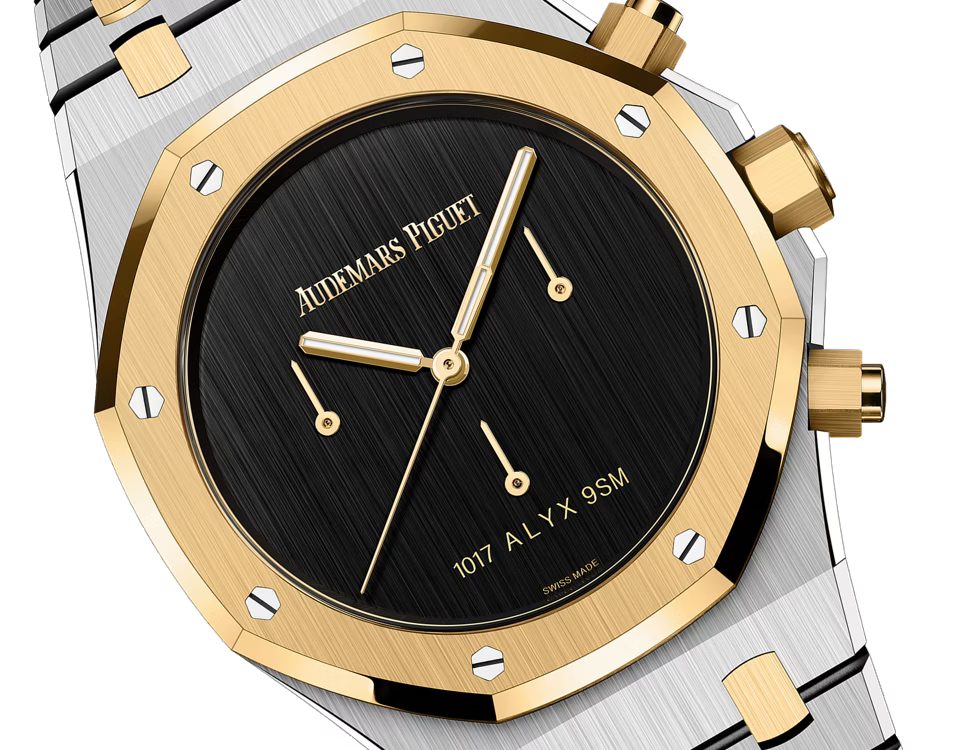 Audemars Piguet Royal Oak Schwarzes Zifferblatt Edelstahl -Bracelet