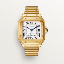Cartier Santos de Cartier Medium model Silvered opaline dial 35.1 mm