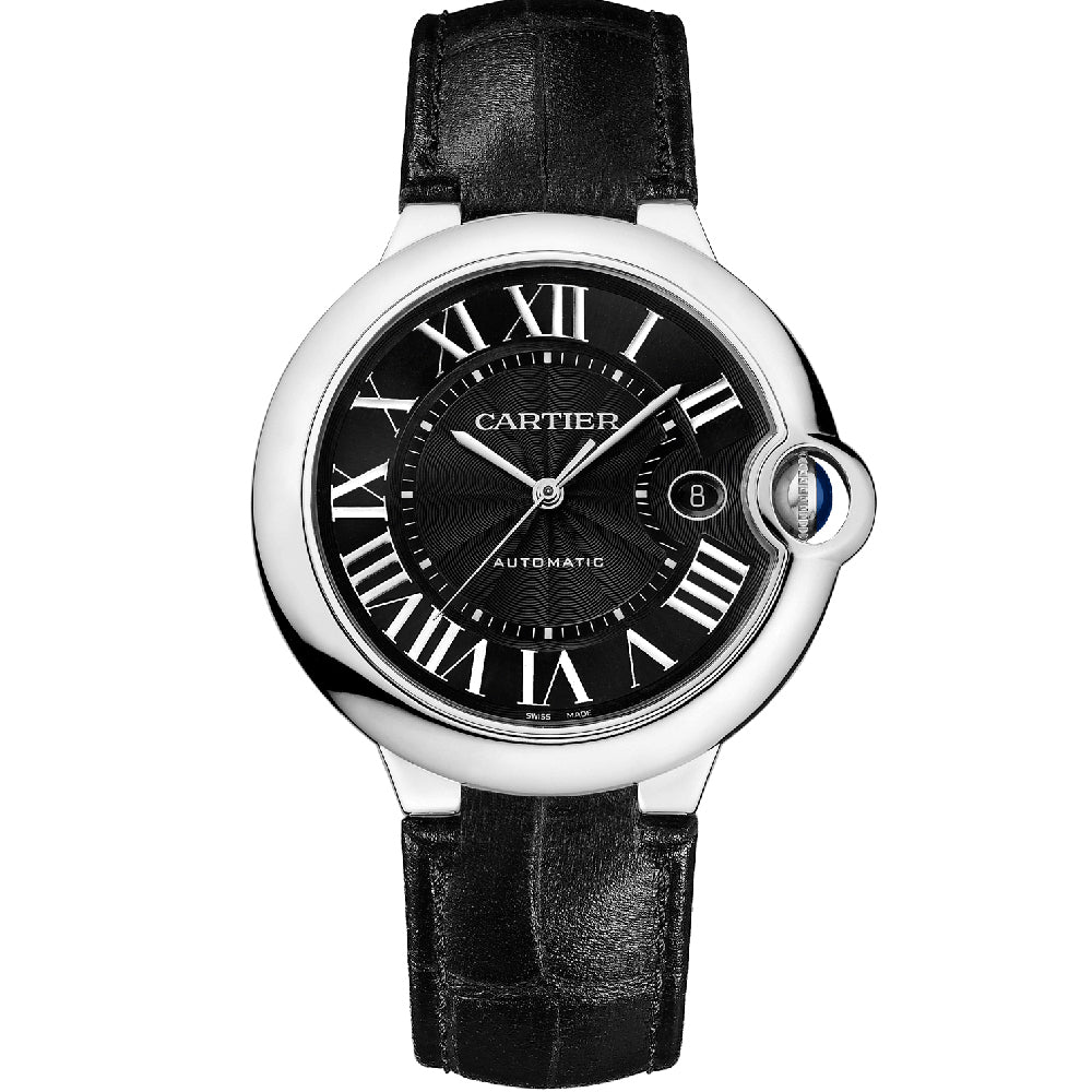 Cartier BALLON BLEU Schwarzes Zifferblatt 42mm