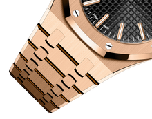 Audemars Piguet ROYAL OAK Pink Gold Schwarzes Zifferblatt 41mm