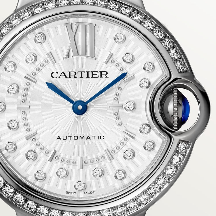 Cartier Ballon Bleu de Cartier Matte silvered sunray-brushed dial 33 mm