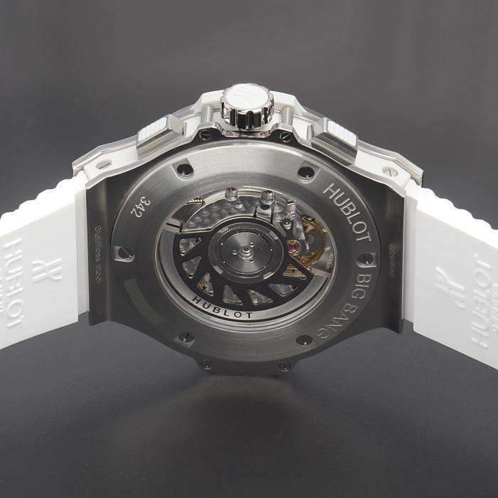 Hublot Big Bang, Edelstahl White Diamanten Chronograph, 41 mm