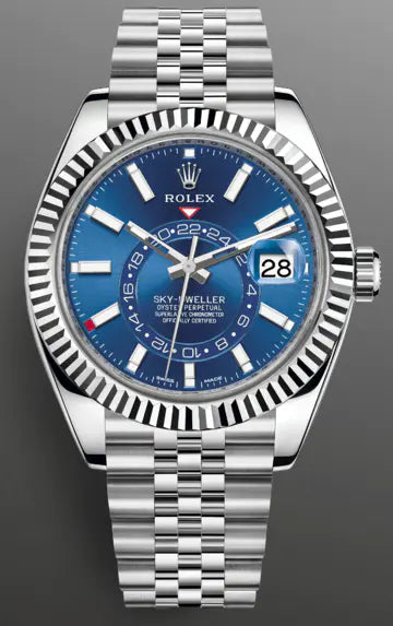Rolex Sky-Dweller 42mm Schwarzes Zifferblatt Oyster Bracelet
