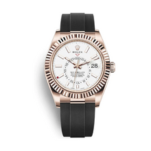 Rolex Sky-Dweller 42mm Oyster Flex Weißes Zifferblatt