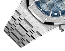 Audemars Piguet ROYAL OAK FROSTED CHRONOGRAPH Blaues Zifferblatt 41mm