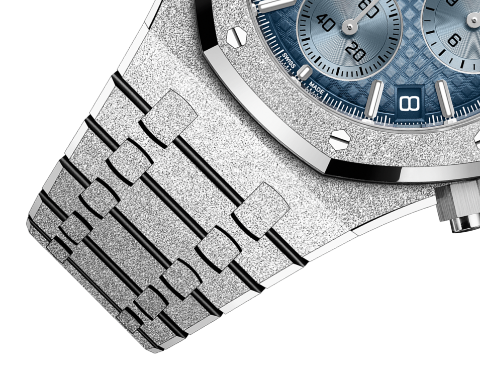 Audemars Piguet ROYAL OAK FROSTED CHRONOGRAPH Blaues Zifferblatt 41mm