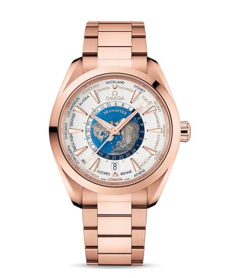 Omega Seahorse Series AQUA TERRA 150M 43 mm, 18k Sedna™ gold case on 18k Sedna™ gold bracelet