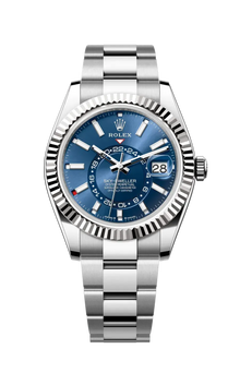 Rolex Sky-Dweller Blaues Zifferblatt Edelstahl -0003 Oyster Replica