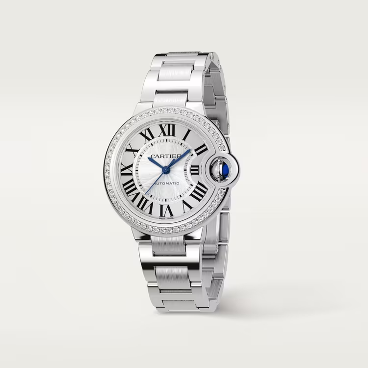 Cartier BALLON BLEU Diamanten Bezel 33mm