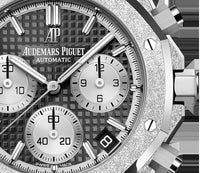 Audemars Piguet ROYAL OAK FROSTED GOLD CHRONOGRAPH Schwarzes Zifferblatt 41mm