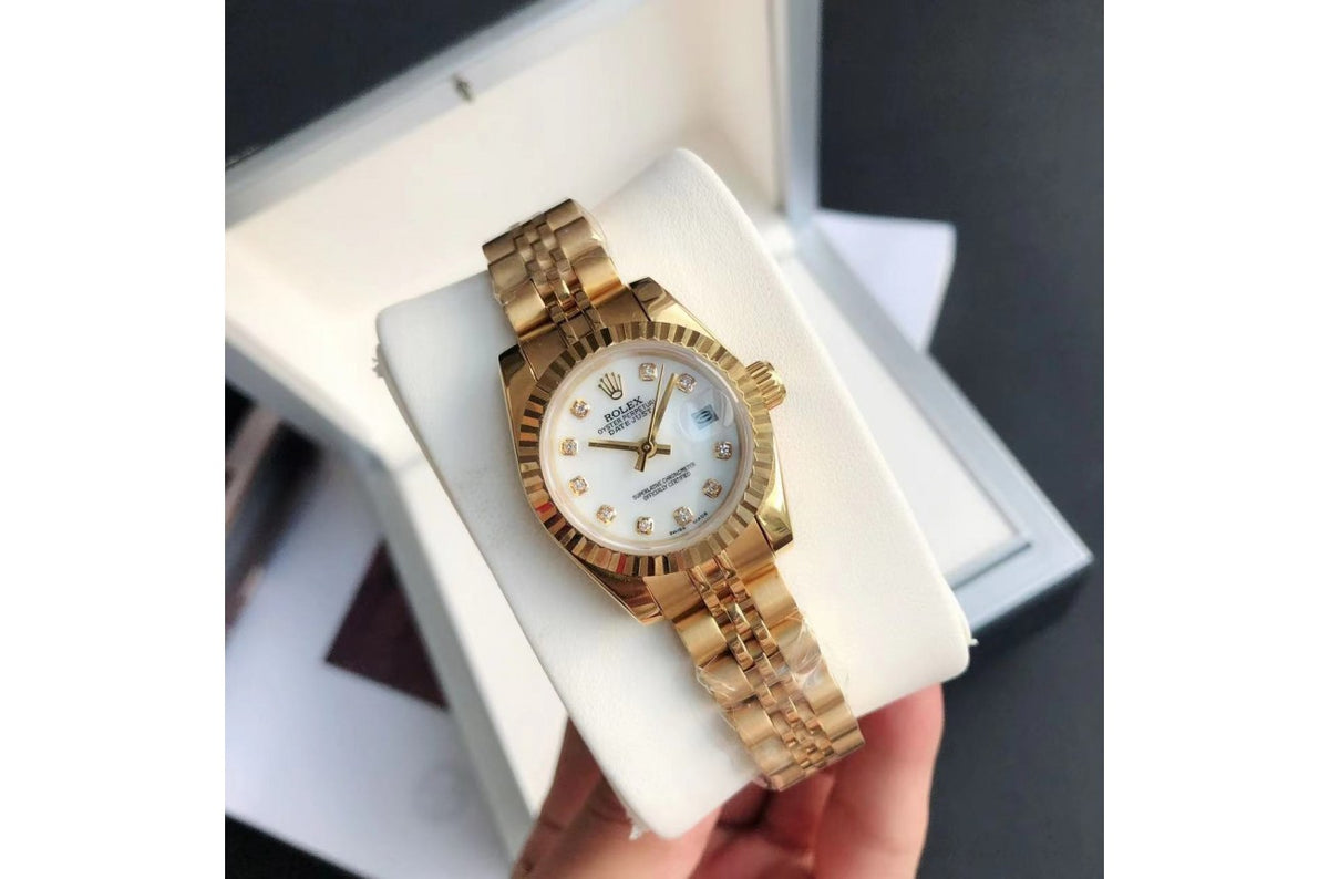 Rolex Datejust 36/28mm RG/RG Jub White/Dial