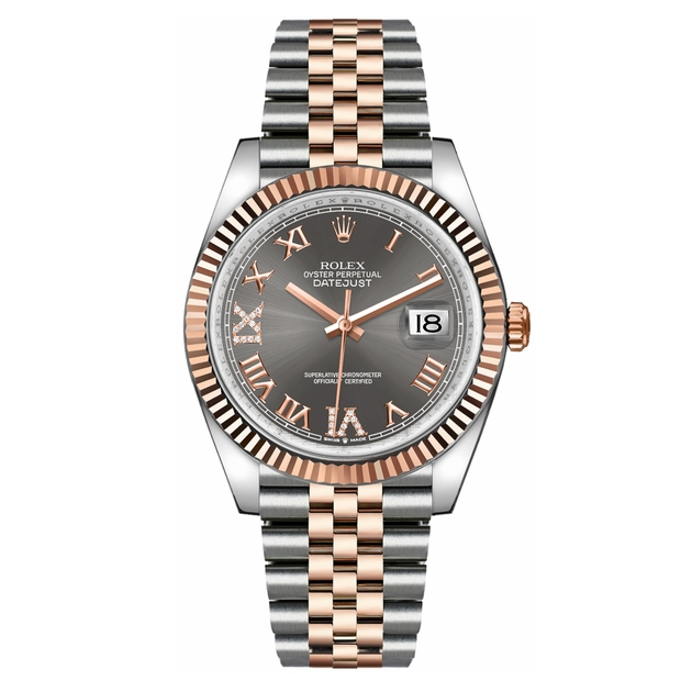 Rolex Datejust 36 Dark Rhodium Dial Fluted Bezel -0023