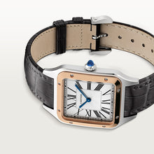 Cartier Santos-Dumont Large model Satin-brushed Silbernes Zifferblatt 43.5 mm x 31.4 mm