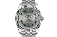 Rolex DATEJUST 41 Oyster, 41 mm, Oystersteel and Weißgold