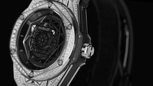 Hublot Big Bang SANG BLEU Edelstahl PAVÉ