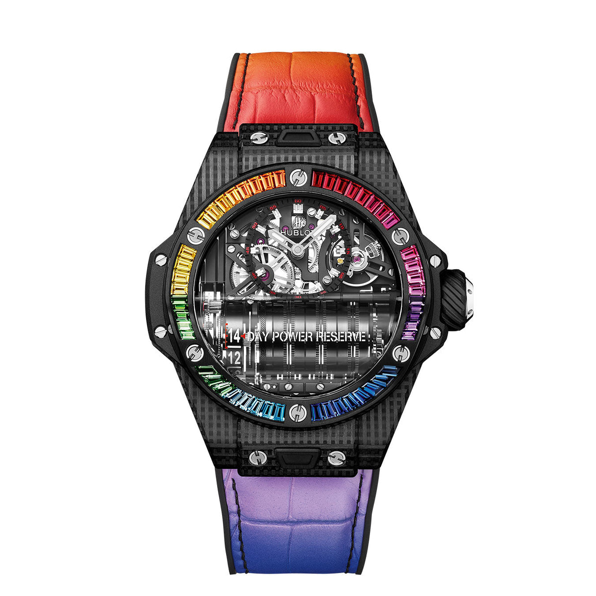 Hublot Big Bang MP-11 POWER RESERVE 14 DAYS 3D CARBON RAINBOW