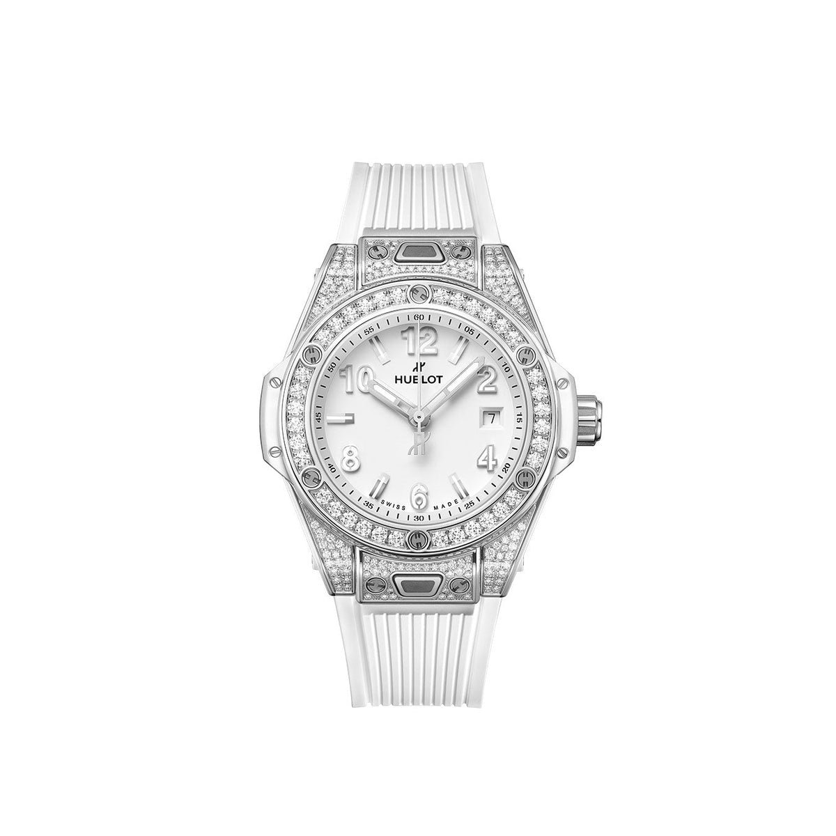 Hublot Big Bang ONE CLICK Edelstahl WHITE PAVÉ