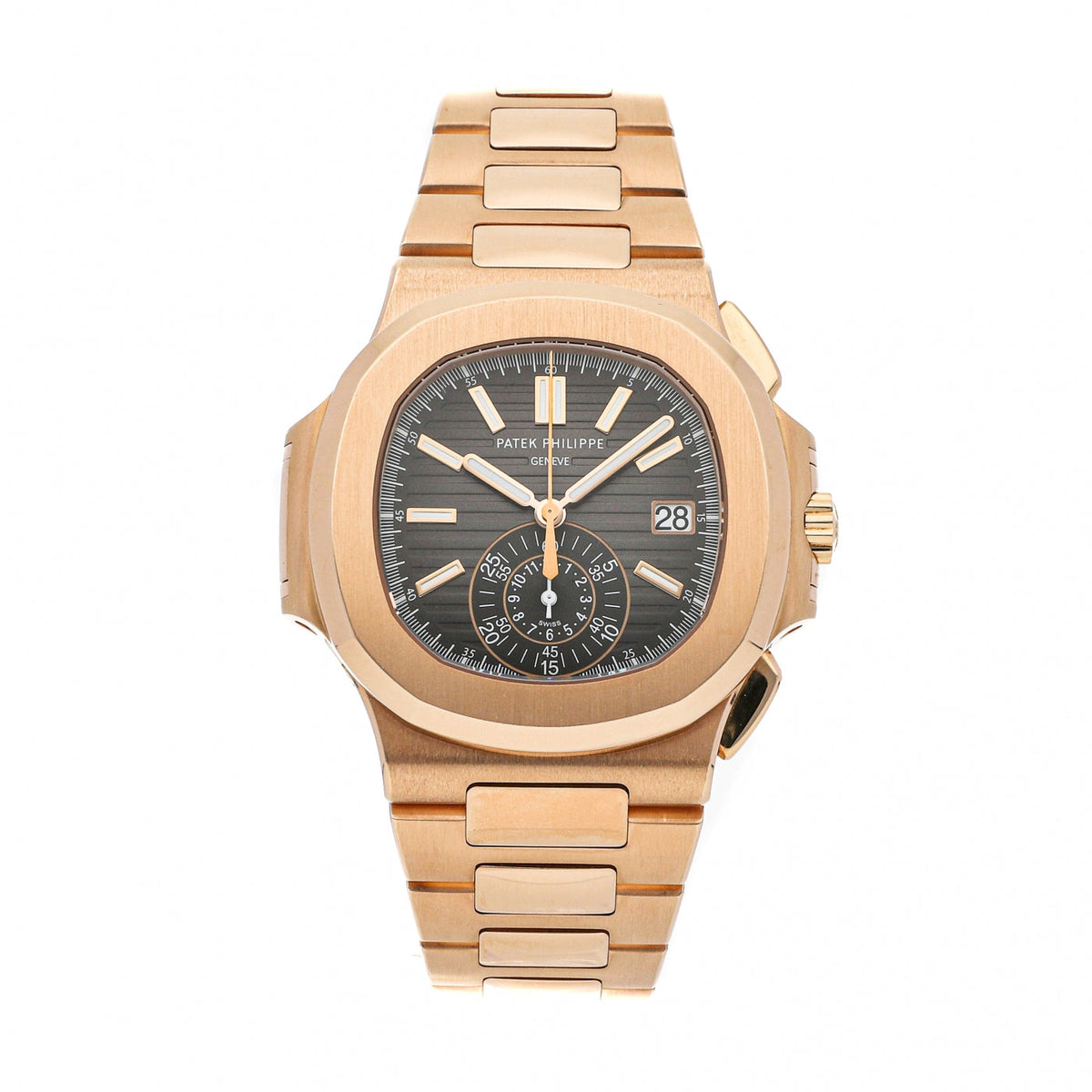 Patek Philippe Nautilus Flyback Chronograph, Date , 18k Roségold, 40,5 mm
