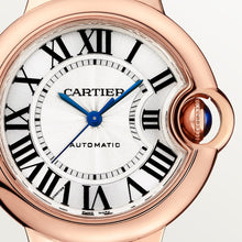 Cartier Ballon Bleu de Cartier Lacquered silvered guilloché opaline dial 33 mm