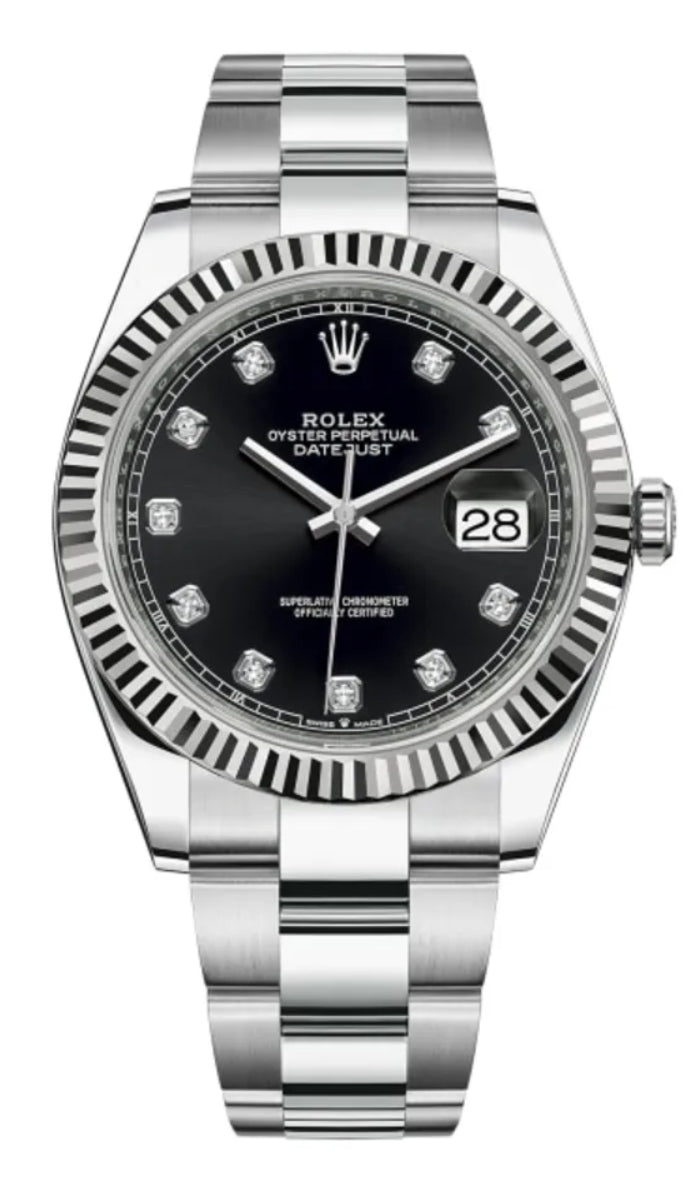 Rolex Datejust 41 Black Diamanten Dial