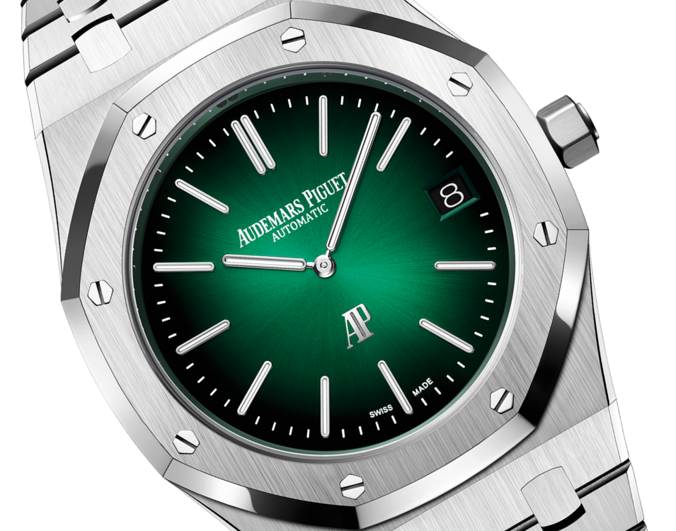 Audemars Piguet ROYAL OAK “JUMBO” Smoked Grünes Zifferblatt 39mm