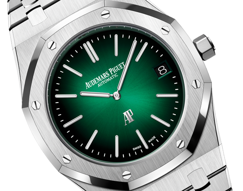 Audemars Piguet ROYAL OAK “JUMBO” Smoked Grünes Zifferblatt 39mm