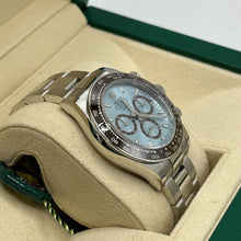 Rolex Cosmograph Daytona Platinum Ice-Blue Diamanten-Set Dial and Chestnut Brown Bezel
