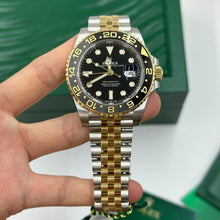 Rolex GMT Master ll Gelbgold and Edelstahl Schwarzes Zifferblatt Jubilee Bracelet M126713GRNR-0001