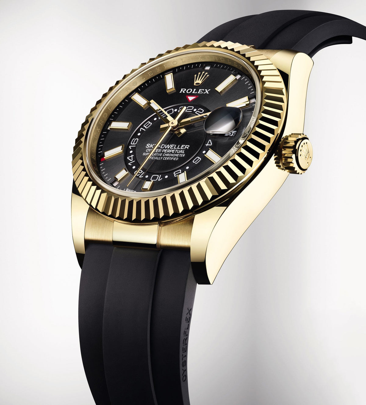 Rolex Sky-Dweller 18k Gelbgold Men's Luxury -0009