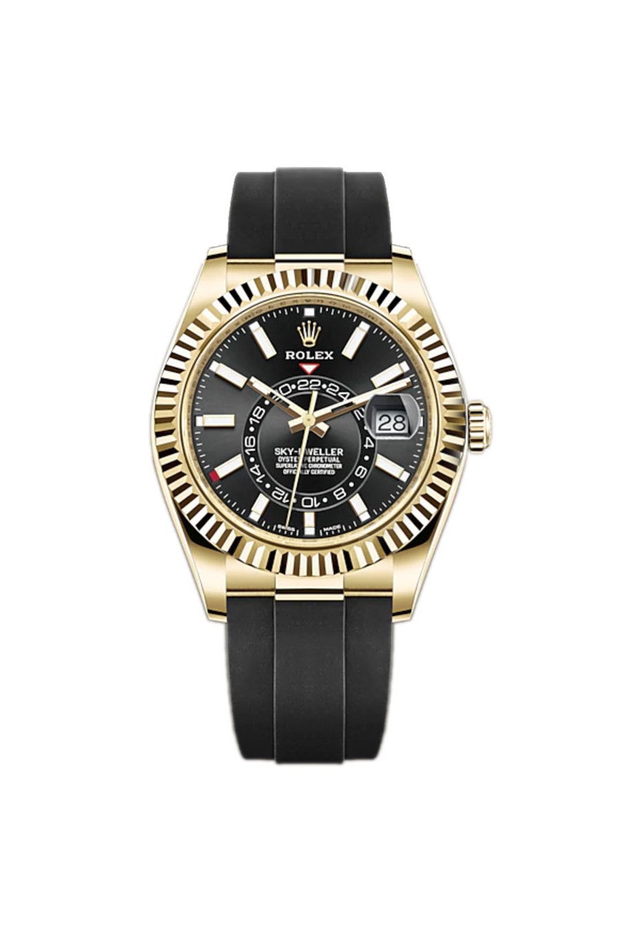 Rolex Sky-Dweller 18k Gelbgold Men's Luxury -0009