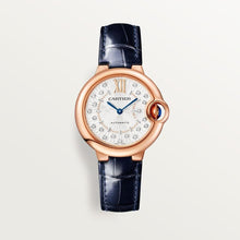 Cartier Ballon Bleu de Cartier Matt silvered stamped sunray dial 33 mm