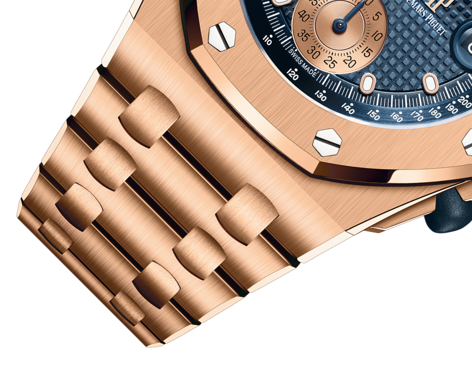 Audemars Piguet OFFSHORE Pink Gold Blaues Zifferblatt CHRONOGRAPH 42mm