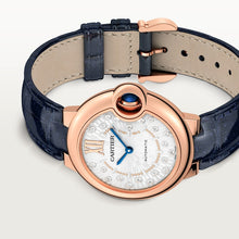 Cartier Ballon Bleu de Cartier Matt silvered stamped sunray dial 33 mm