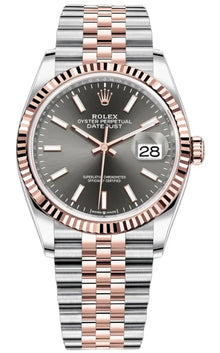 Rolex Datejust 36 Edelstahl & Roségold Slate Dial
