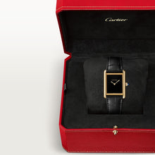 Cartier Tank Louis Cartier Large model Schwarz lacquer dial
